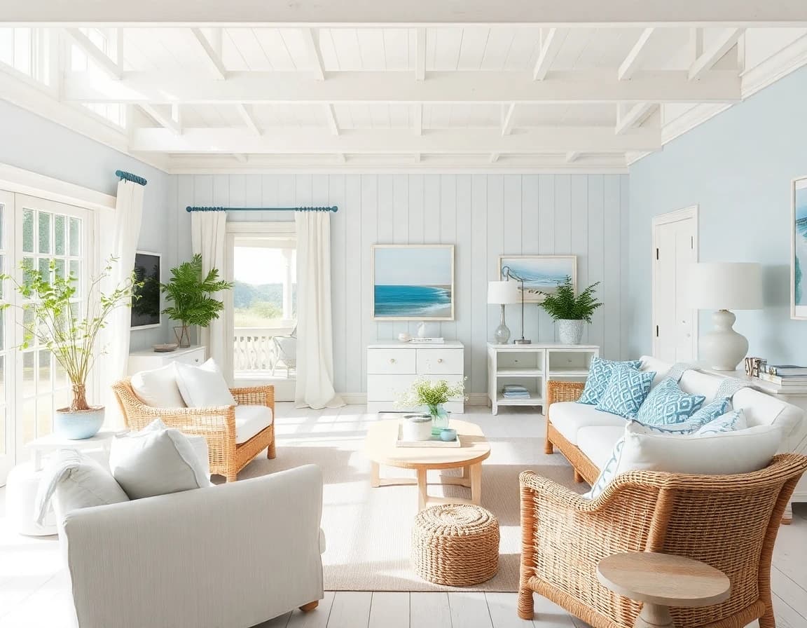 Coastal style example in DecorAI