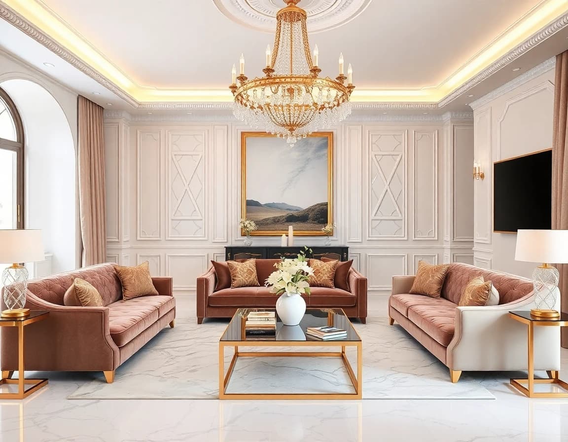 Luxury glam style example in DecorAI